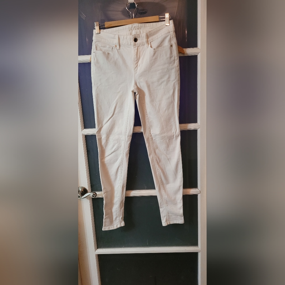 WHBM white midrise jeans size 2
